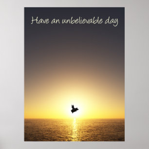 unglaubliches Tag fliegendes Schwein Poster