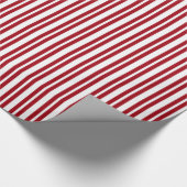 Ungleichmäßiger Streifen #2 Weißer Streifen Geschenkpapier (Ecke)