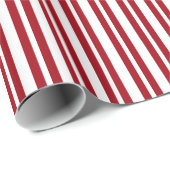 Ungleichmäßiger Streifen #2 Weißer Streifen Geschenkpapier (Rolleneckpunkt)