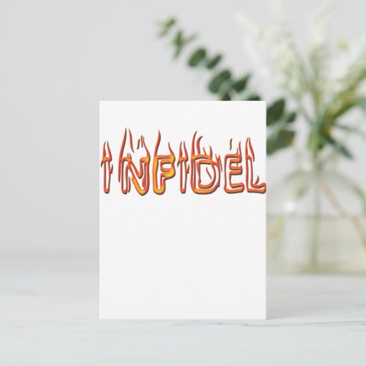 Unglück Postkarte (Stehend Vorderseite)