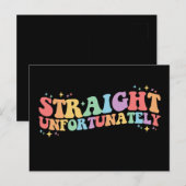 Unglücklich Groovy LGBTQ Gay Lesbian Postkarte (Vorne/Hinten)