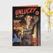 Unglücklich in der Liebe [lustige Grußkarte] Karte (Gelbe Blume)