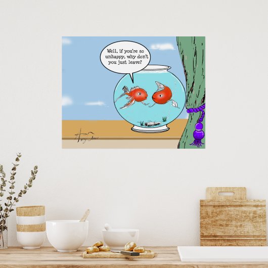 Unglückliche Beziehung Poster (Küche)