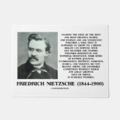 Unglückliche günstige Bedingungen Wachstum Nietzsc Fußmatte (Vorderseite)