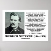 Unglückliche günstige Bedingungen Wachstum Nietzsc Poster (Vorne)