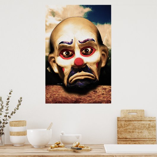 unglücklicher Clown Poster (Küche)