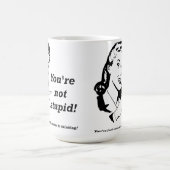 Unglücklicher Denker Lustiger Becher Kaffeetasse (Mittel)