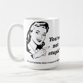Unglücklicher Denker Lustiger Becher Kaffeetasse (Links)