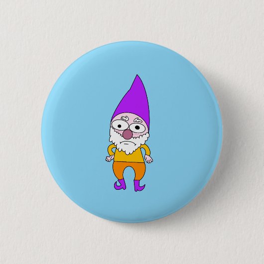 Unglücklicher Gnom-Knopf  Button (Vorderseite)