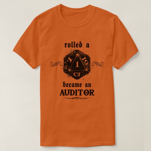 Unglücklicher Roll Auditor T-Shirt (Design vorne)
