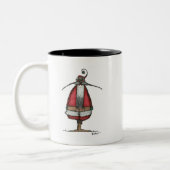 Unglücklicher Santa Zweifarbige Tasse (Links)