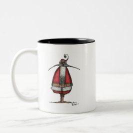 Unglücklicher Santa Zweifarbige Tasse
