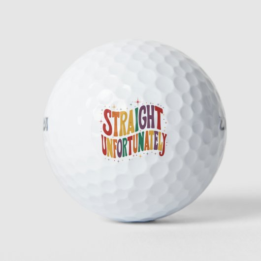 Unglücklicherweise erwachsen LGBTQ Pride Gay Golfball (Vorderseite)