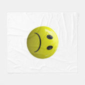 unglückliches Gesicht Emoji Decke (Vorderseite (Horizontal))