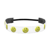 unglückliches Gesicht Emoji Headband