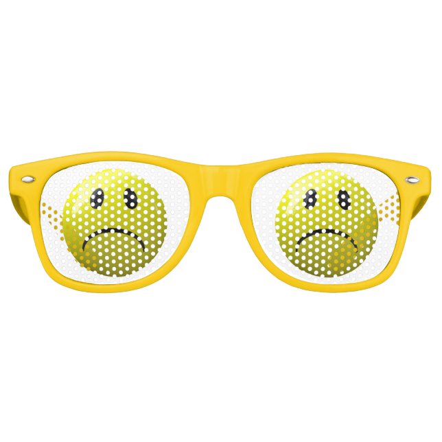 unglückliches Gesicht Emoji Sonnenbrille (Vorderseite)