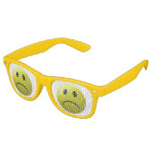unglückliches Gesicht Emoji Sonnenbrille (Schrägansicht)