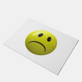 unglückliches Gesicht Emoji Türmatte Tür (Schrägansicht)