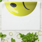 unglückliches Gesicht Geschirrtuch (Gefaltet)