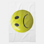 unglückliches Gesicht Geschirrtuch (Vertikal)