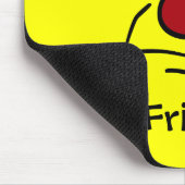 Unglückliches Gesicht Grumpey Mousepad (Ecke)