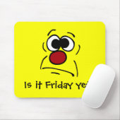 Unglückliches Gesicht Grumpey Mousepad (Mit Mouse)