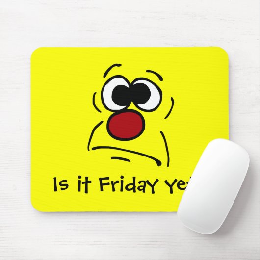 Unglückliches Gesicht Grumpey Mousepad (Mit Mouse)