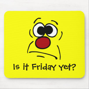 Unglückliches Gesicht Grumpey Mousepad