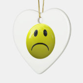 unglückliches Gesicht Keramikornament (Links)