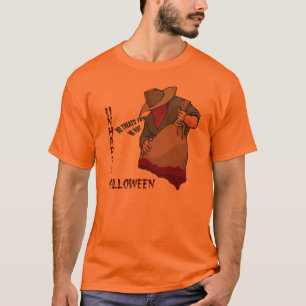 Unglückliches Halloween-Orangen-Shirt T-Shirt