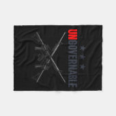 Ungovernable Shirts Fleecedecke (Vorderseite (Horizontal))