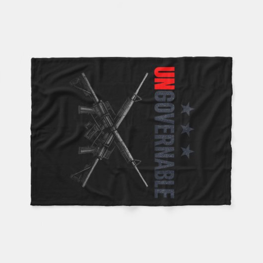 Ungovernable Shirts Fleecedecke (Vorderseite (Horizontal))