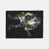 Ungovernment Agencyd Rocker Baseball Es Horror Fleecedecke (Vorderseite (Horizontal))