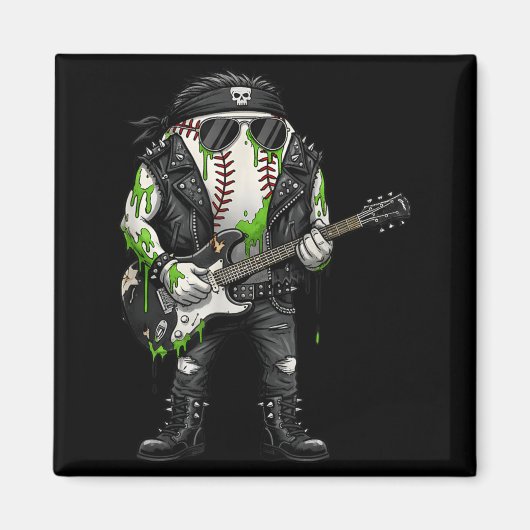 Ungovernment Agencyd Rocker Baseball Es Horror Magnet (Vorne)