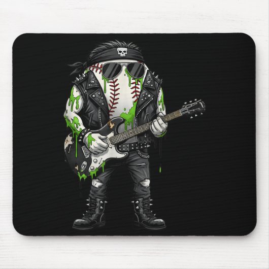 Ungovernment Agencyd Rocker Baseball Es Horror Mousepad (Vorne)