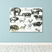 Ungulata oder Haustiere Leinwanddruck (Insitu (Holzboden))