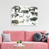 Ungulata oder Haustiere Leinwanddruck (Insitu (Wohnzimmer))
