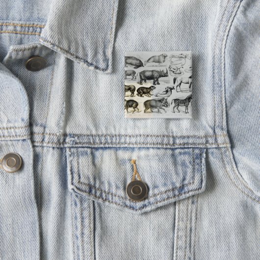 Ungulata oder Huftiere Button (Beispiel)