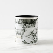Ungulata oder Huftiere Zweifarbige Tasse (Mittel)