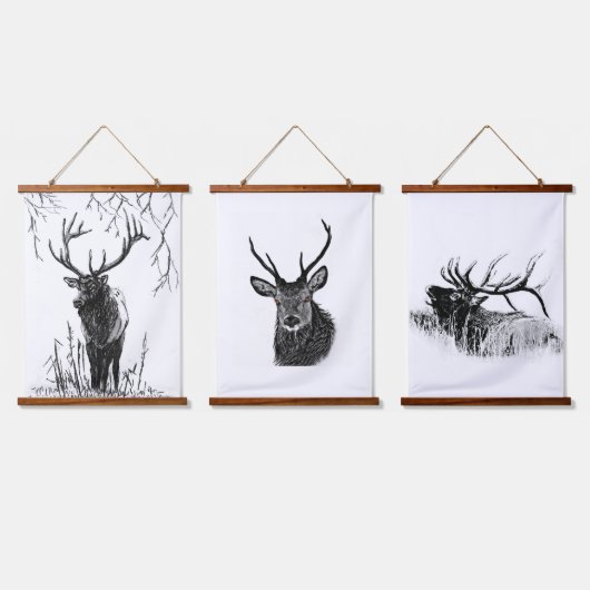 Ungulati Wandteppich Mit Holzrahmen (Dreifach)