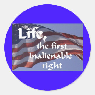 Ungültiges Recht Runder Aufkleber