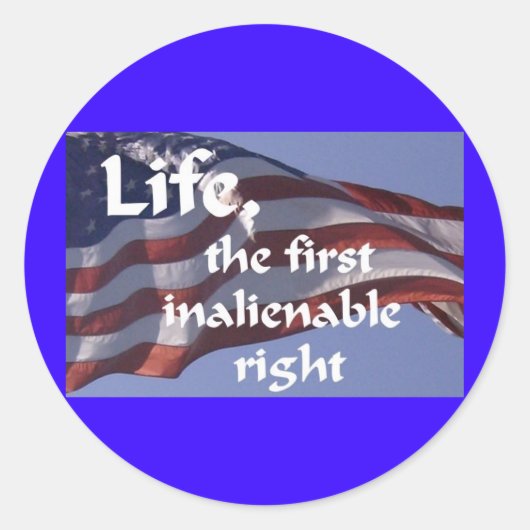 Ungültiges Recht Runder Aufkleber (Vorderseite)