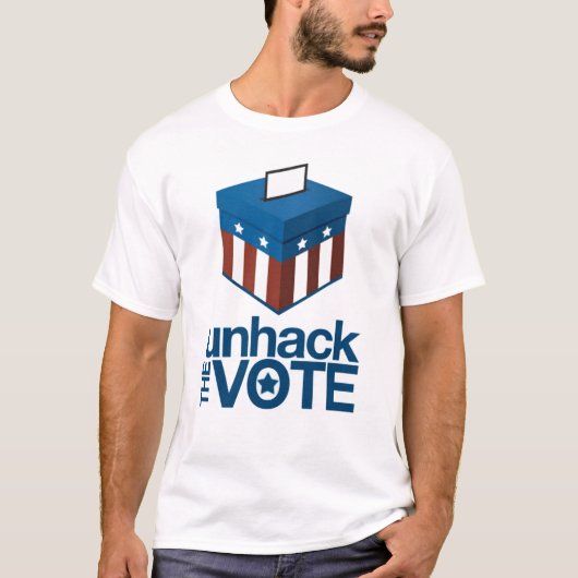 Unhack der T - Shirt der Abstimmungs-Männer (Vorderseite)