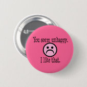 Unhappiness Button (Vorne & Hinten)