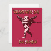 Unhappy Cupid Feiertagskarte (Vorne/Hinten)