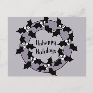 Unhappy Holiday Wreath Feiertagspostkarte