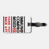 Unheilbar gefährdete Hochrisiko-Mobilitätsförderta Gepäckanhänger (Rückseite horizontal)