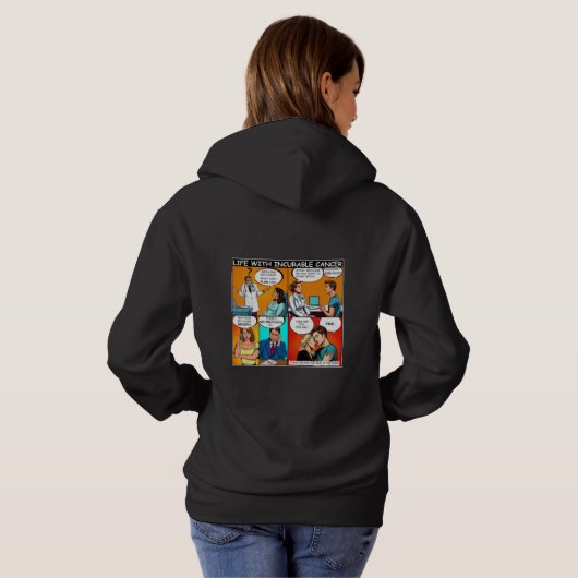 Unheilbares Comic Hoodie (Schwarz voll)