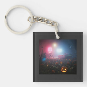 Unheilvolle Halloween-Nacht Schlüsselanhänger