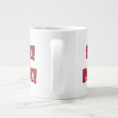Unheilvolle Zeit Jumbo-Tasse (Rückseite)